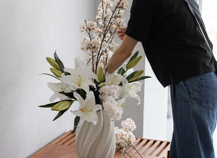 ポイントを押さえた桜のアレンジメント方法