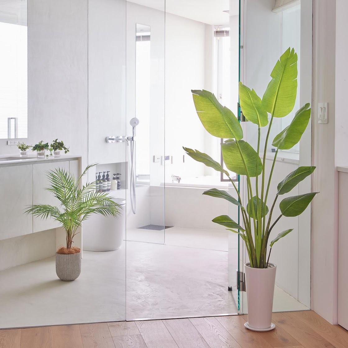 ストレリチア スリムプランター H150cm 観葉植物 フェイクグリーン 【当日出荷】